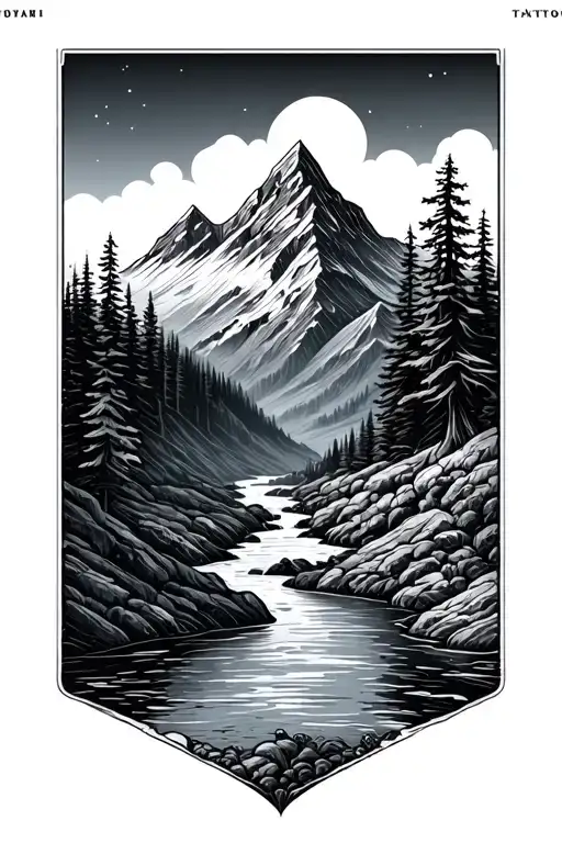 Micro Geometry Mountain River Running