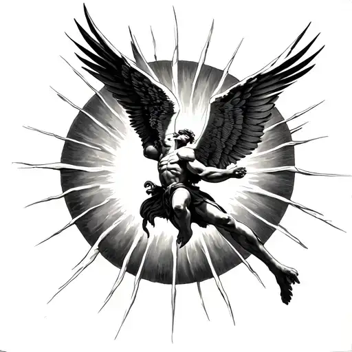 Icarus Flying Towards The Sun