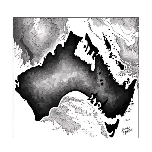 Outline Of New Zealand Map