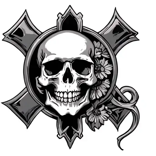 Cross And Skull