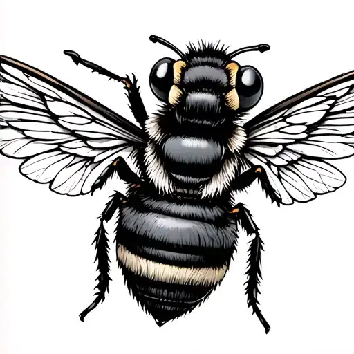 A Bee With A Bow For Wings