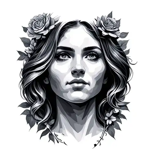 Mom Face With Protection Of God