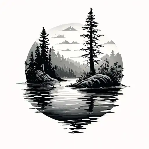 Nature Scene Featuring Water