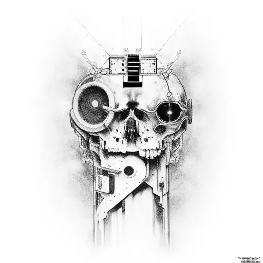 Cyberpunk Style Arm Sleeve With Images From Survival Horror Video Games