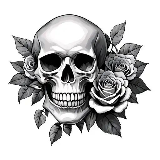 Skull And Roses