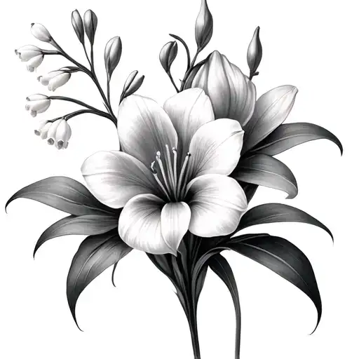 Aster Lily Of The Valley Gladioli Delphinium