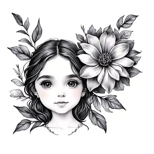 Matching Mum And Daughter Flower