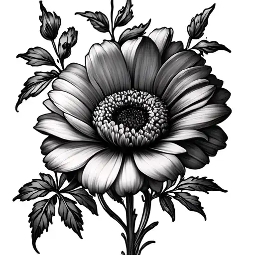 July Birth Flower Intertwined With August Birth Flower