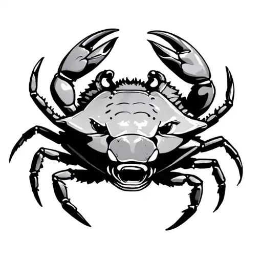 Crab Lion Surrounded