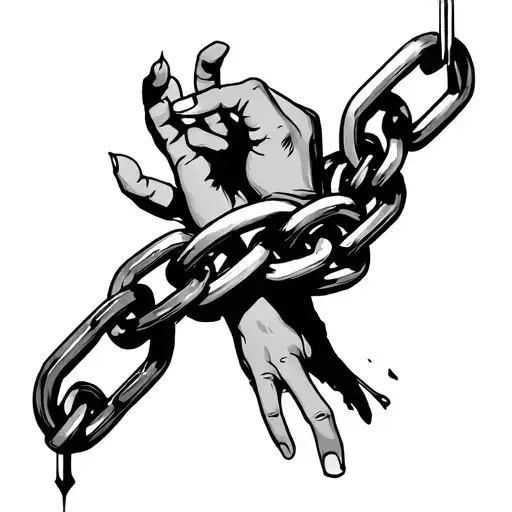 Broken Chain Around Wrist