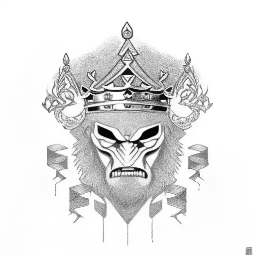 Black Warrior Hold Kings Crown