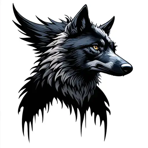 Wolf And Raven