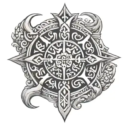 Lunnitsa Slavic Symbol Of Strength And Symbol