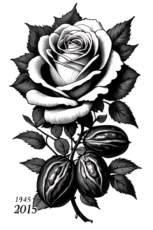 Rose And Dates 1949 And 2015