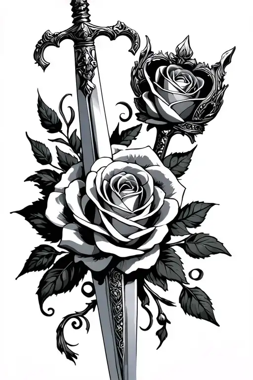 Sword And Throned Roses