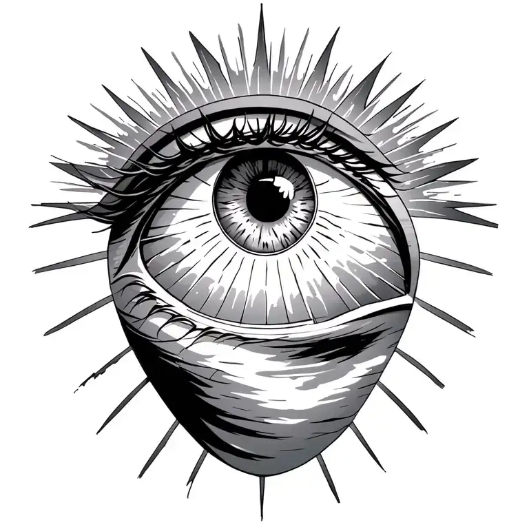 Eye Of Providence With Sun Rays