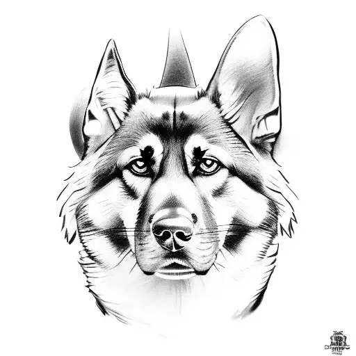 German Shepherd And Shiba Inu