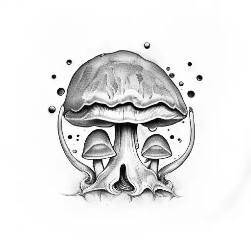 Psychedelic Mushroom With Death