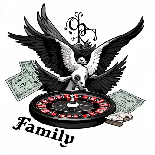 Name Lucia And A Roulette And Tickets And Some Anegles And The Word Family