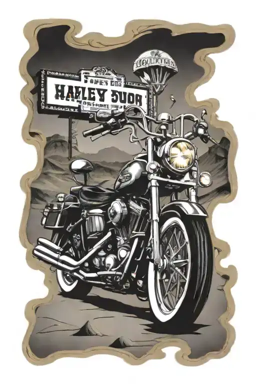 Route 66 Harley Davidson Roads Desert Lowrider Casino Money Death