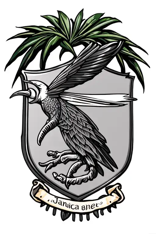 Jamaica Crest Incorporating Elements