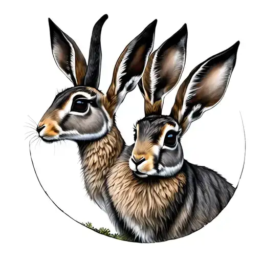 Three Hares In A Circle With Ears Connected