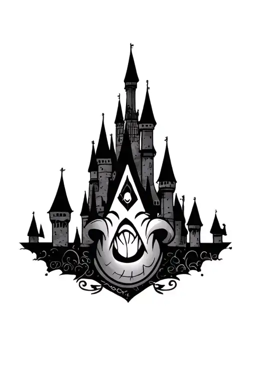 Disney Inspired Tattoo Featuring Iconic Symbols