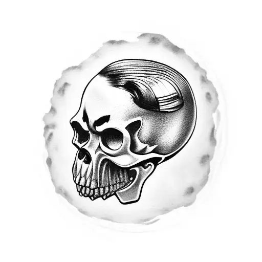 Rosie The Riveter Skull