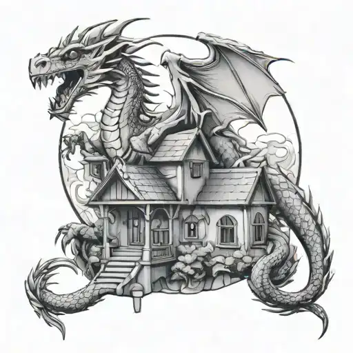 Dragon And House