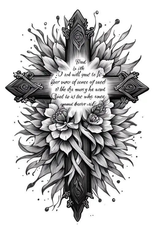 Cross With Bible Verse