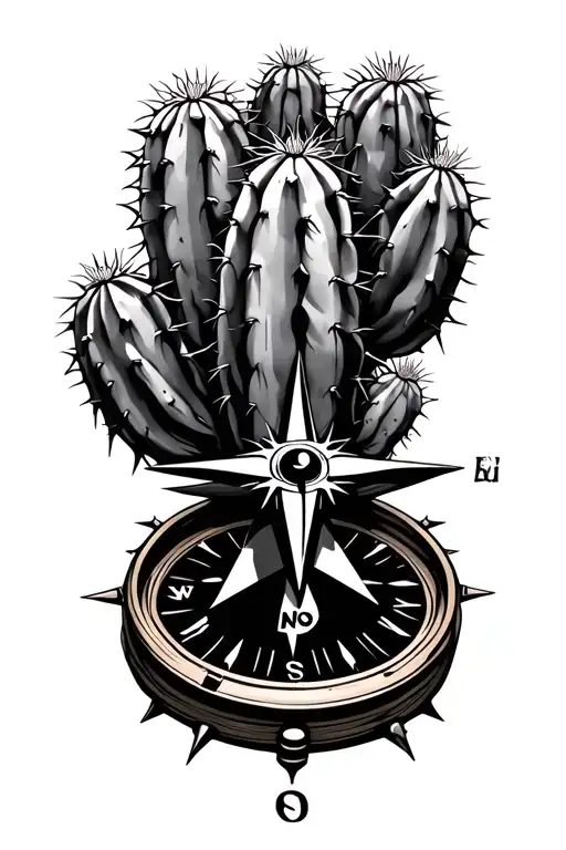 Cactus Shaped Compass