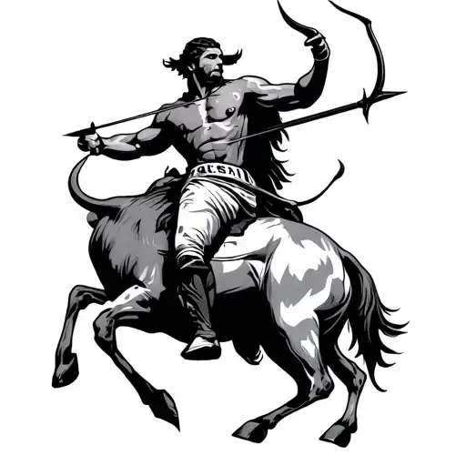 Chicago Bulls Sagittarius Archer Riding An Ox