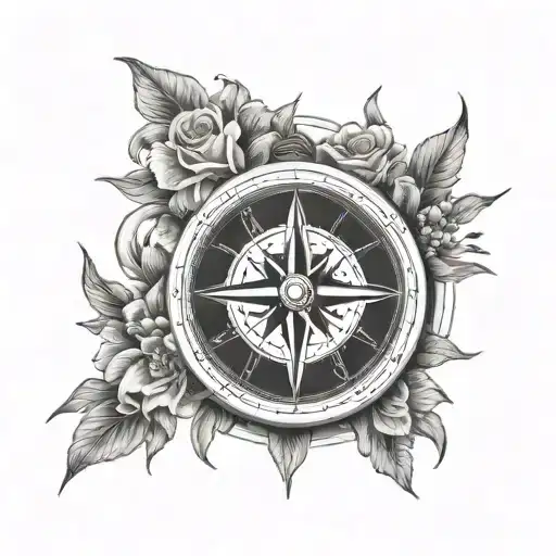 Flowers Moon Light Bord Compass