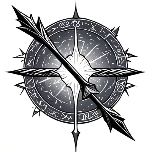 Arrow And Aquarius Zodiac Sign