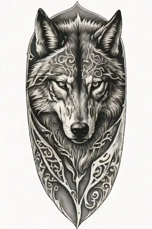 Armor Fading Into A Wolf