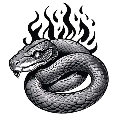 Snake And Fire