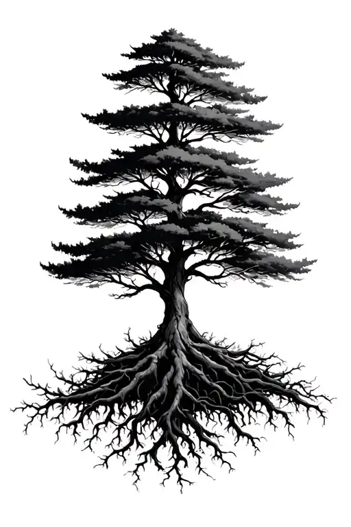 6 Little Trees That Originate From The Same Roots Growing Alongside Each Other