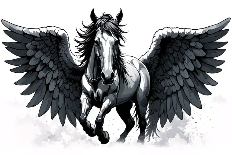 Colosseum Gladiator Horse Angel Wings