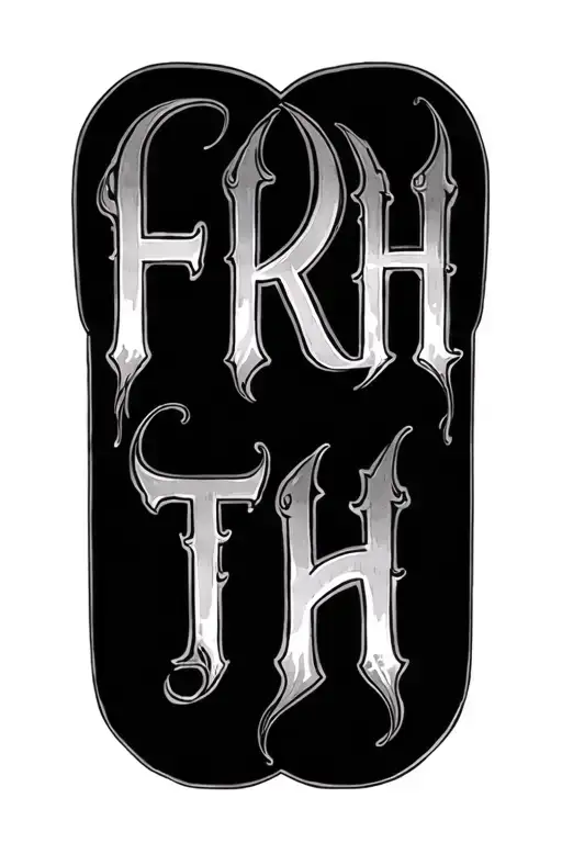 Tattoo With The Letters Frh
