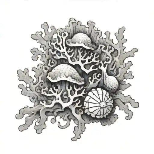 Corals Seashells Octipus Ocean