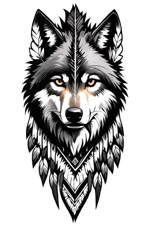 Choctaw Indian Tribe Wolf