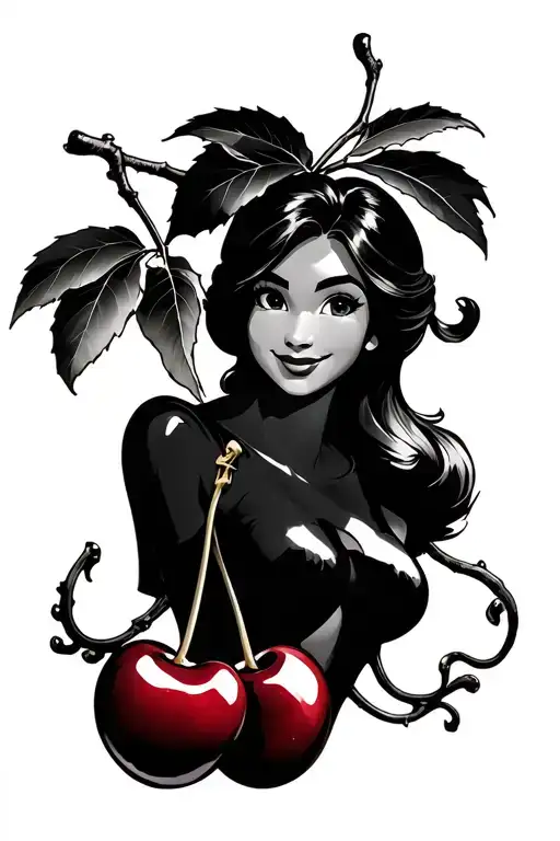 Cherry Branches Disney Characters Incorporated