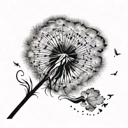 Dandelion Blowing