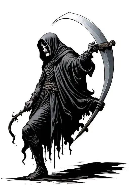 Grim Reaper With Scythe