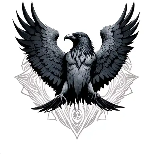 Empath Sigils Raven Spread Wings