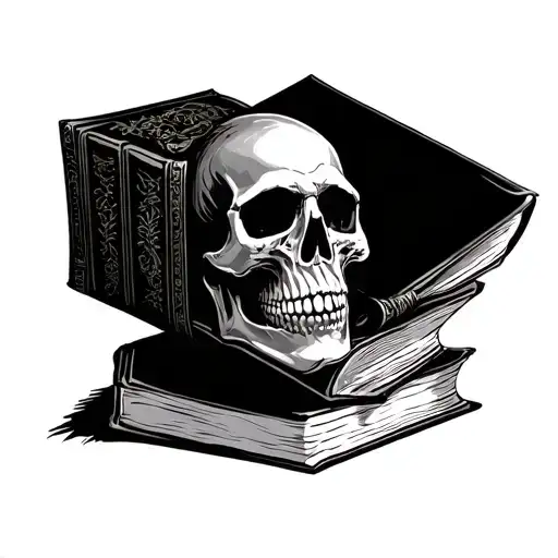 Books And Skull