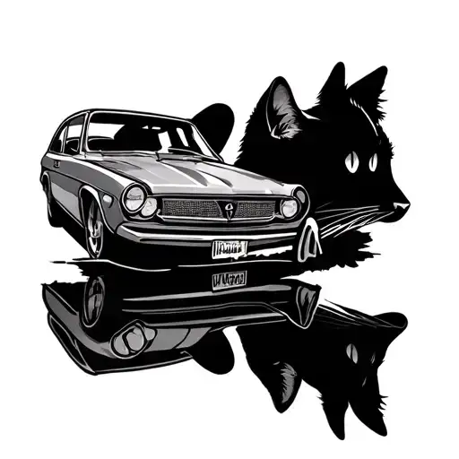 Cat And Car