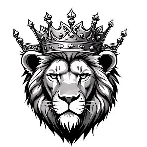 Lion Wearing A Crown