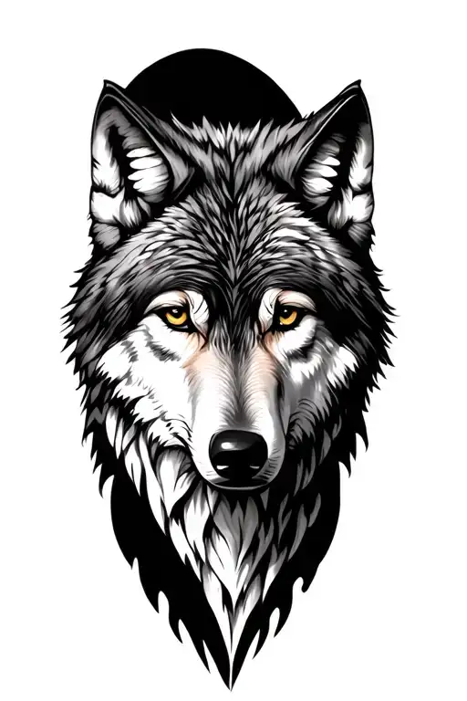 Wolf And Fore Arm Sleeve