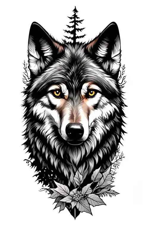 Wolf And Forest Sleeve